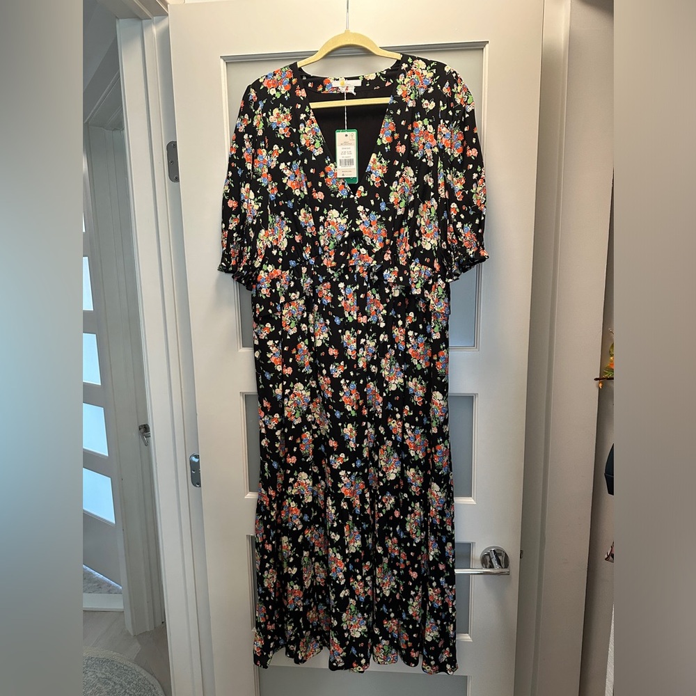 NWT - Boden Ruffle Detail Midi Tea Dress - Picture 4 of 6